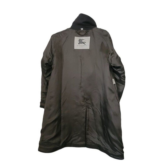 Burberry London Brown Wool Wide Collar Double Breasted Pea Women Coat US 6 - Picture 4 of 13